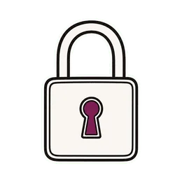 Een hangslot — privacy.